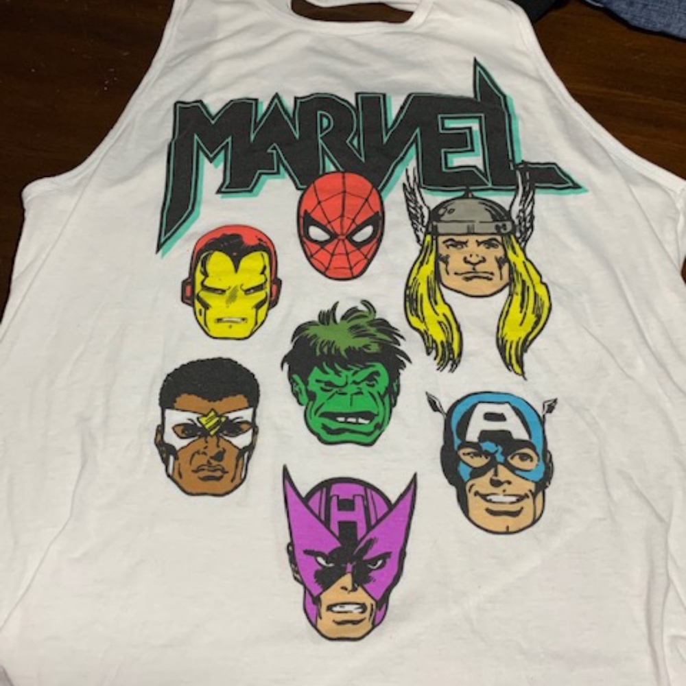 Marvel Super Heros Ripped Tank Size XL